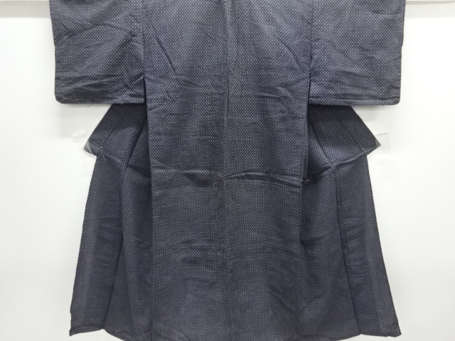 JAPANESE KIMONO / ANTIQUE HITOE KIMONO / COTTON / WOVEN CROSS